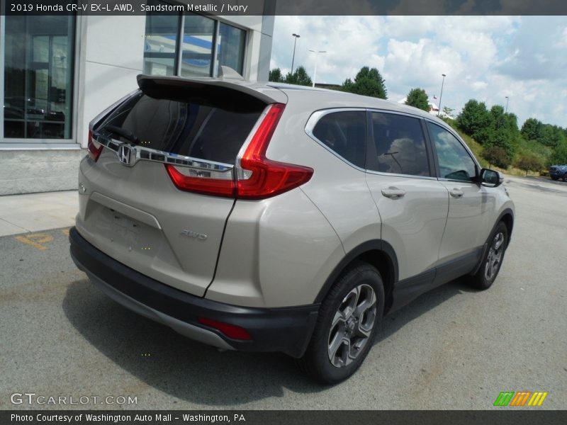 Sandstorm Metallic / Ivory 2019 Honda CR-V EX-L AWD