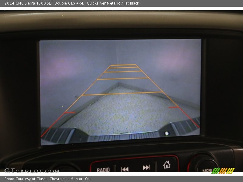 Quicksilver Metallic / Jet Black 2014 GMC Sierra 1500 SLT Double Cab 4x4