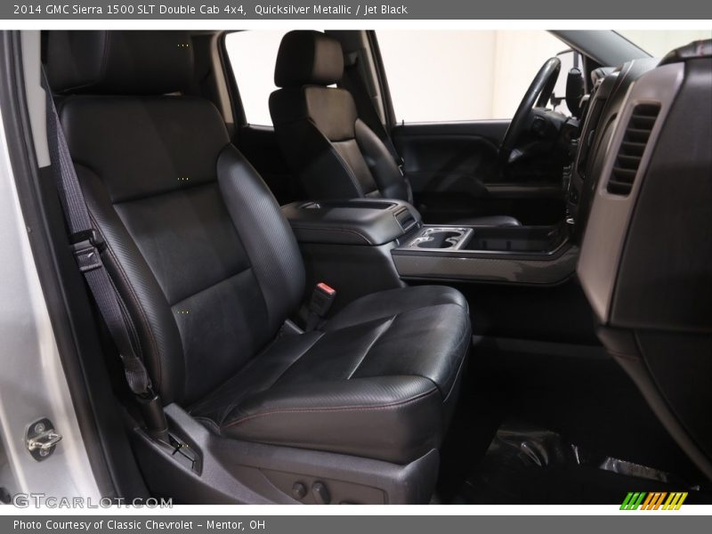 Quicksilver Metallic / Jet Black 2014 GMC Sierra 1500 SLT Double Cab 4x4