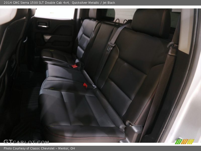 Quicksilver Metallic / Jet Black 2014 GMC Sierra 1500 SLT Double Cab 4x4