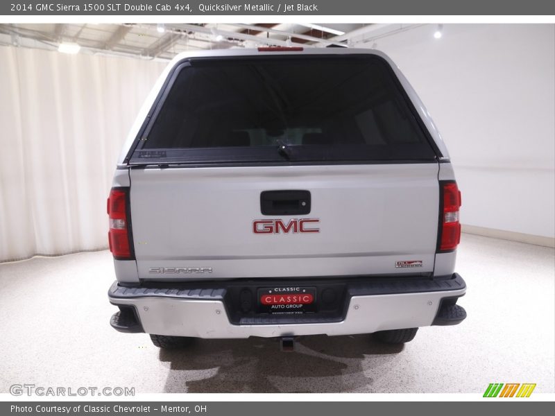 Quicksilver Metallic / Jet Black 2014 GMC Sierra 1500 SLT Double Cab 4x4
