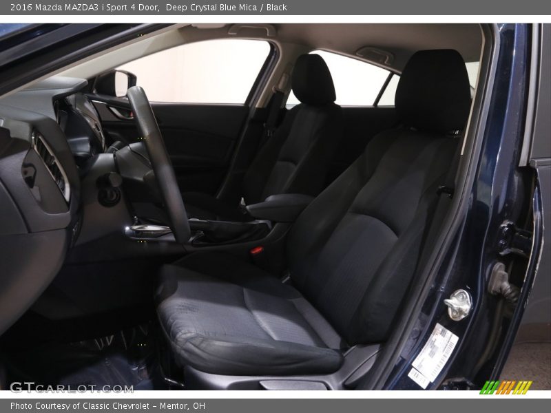 Deep Crystal Blue Mica / Black 2016 Mazda MAZDA3 i Sport 4 Door