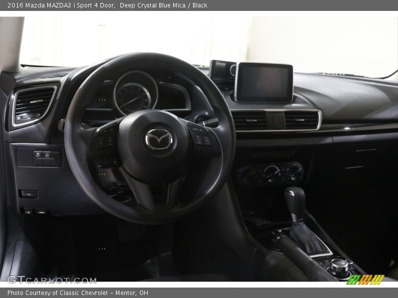 Deep Crystal Blue Mica / Black 2016 Mazda MAZDA3 i Sport 4 Door