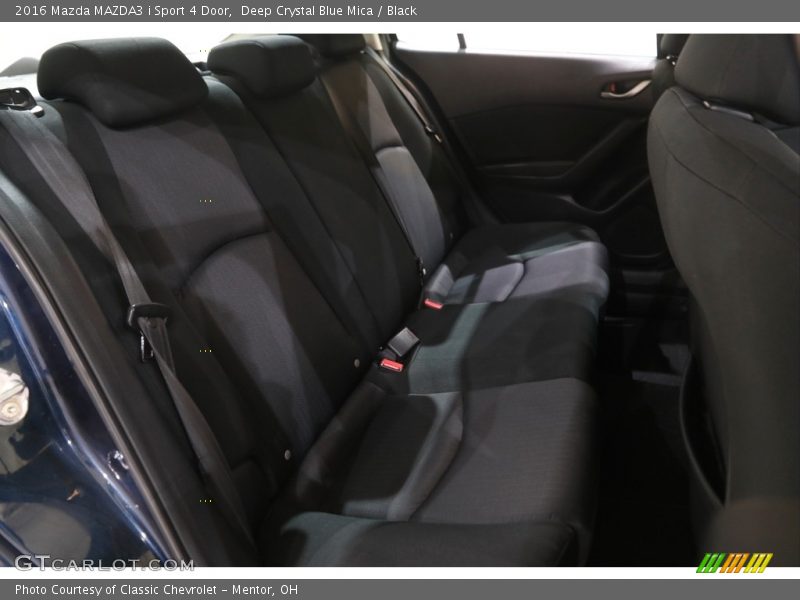 Deep Crystal Blue Mica / Black 2016 Mazda MAZDA3 i Sport 4 Door