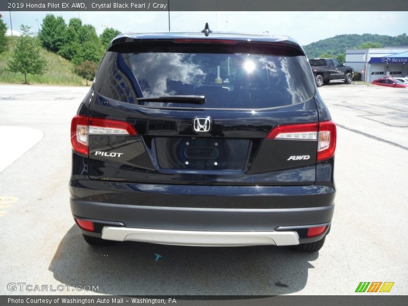 Crystal Black Pearl / Gray 2019 Honda Pilot EX AWD