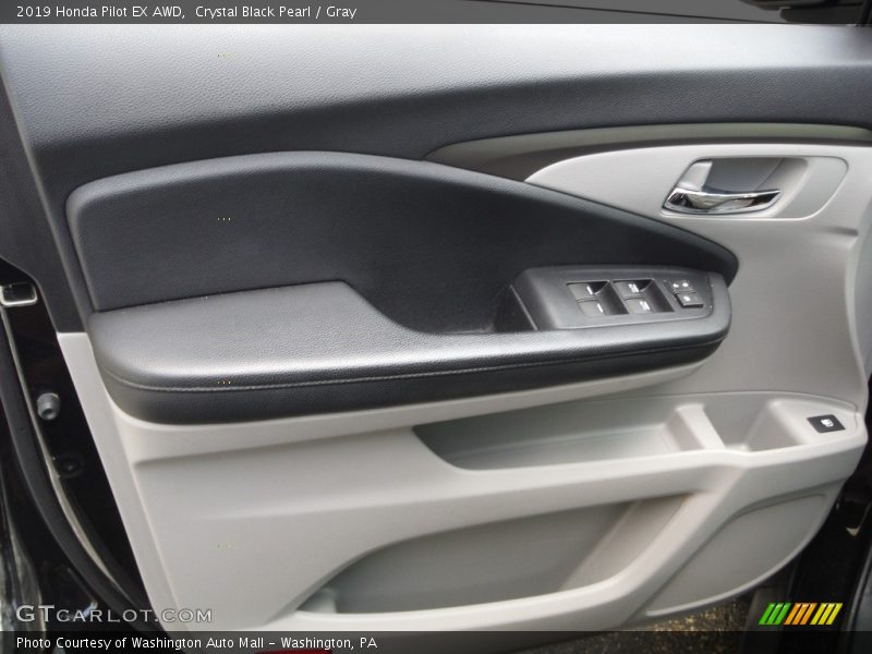 Crystal Black Pearl / Gray 2019 Honda Pilot EX AWD