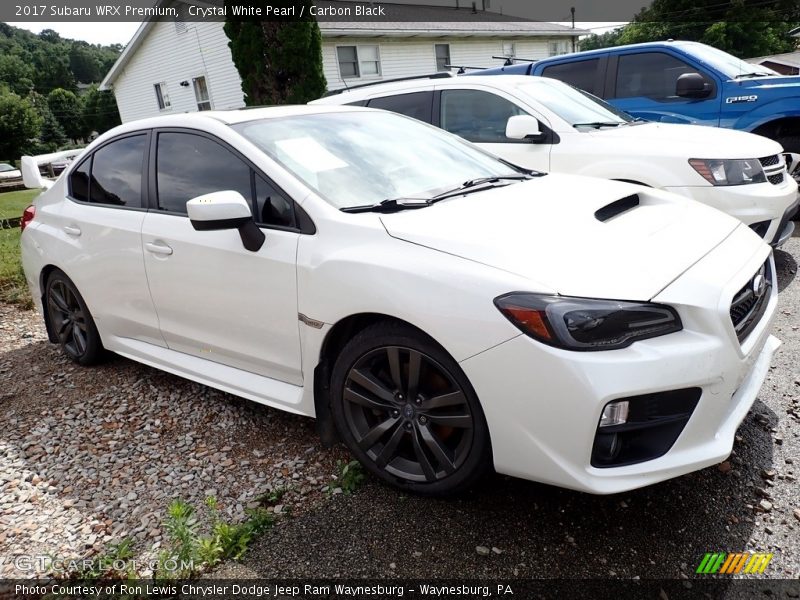 Crystal White Pearl / Carbon Black 2017 Subaru WRX Premium