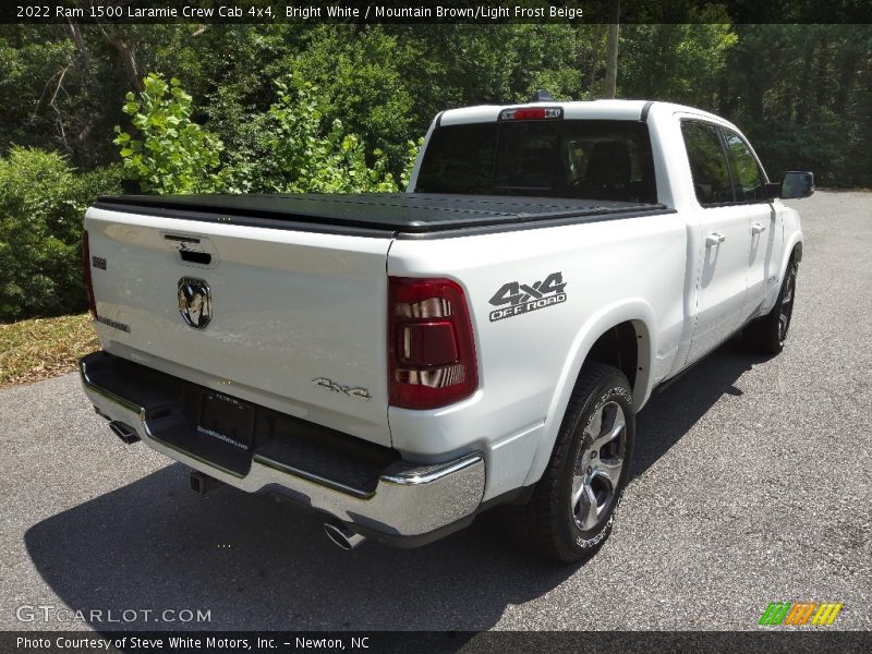 Bright White / Mountain Brown/Light Frost Beige 2022 Ram 1500 Laramie Crew Cab 4x4