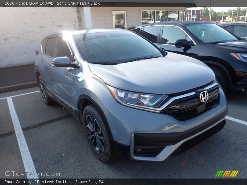 Sonic Gray Pearl / Black 2020 Honda CR-V EX AWD