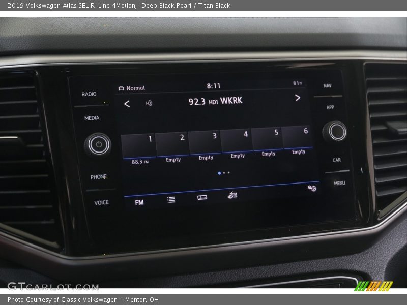 Deep Black Pearl / Titan Black 2019 Volkswagen Atlas SEL R-Line 4Motion
