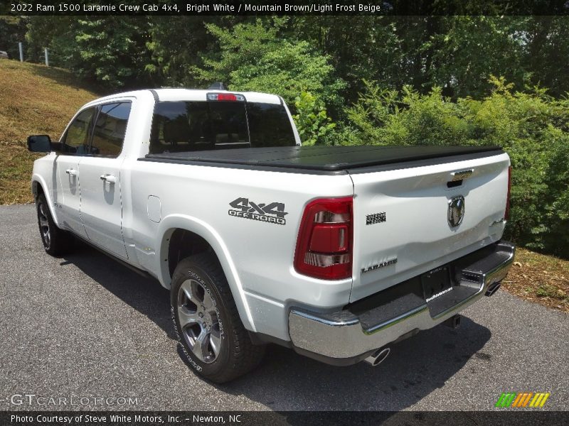 Bright White / Mountain Brown/Light Frost Beige 2022 Ram 1500 Laramie Crew Cab 4x4