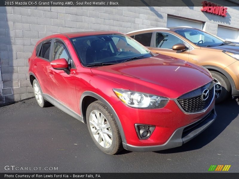 Soul Red Metallic / Black 2015 Mazda CX-5 Grand Touring AWD