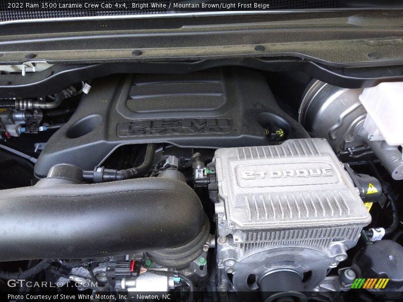Bright White / Mountain Brown/Light Frost Beige 2022 Ram 1500 Laramie Crew Cab 4x4