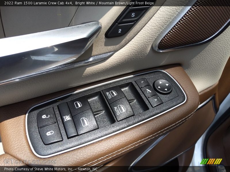 Bright White / Mountain Brown/Light Frost Beige 2022 Ram 1500 Laramie Crew Cab 4x4