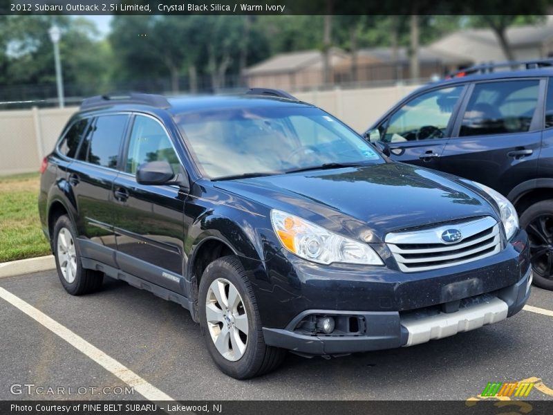 Crystal Black Silica / Warm Ivory 2012 Subaru Outback 2.5i Limited