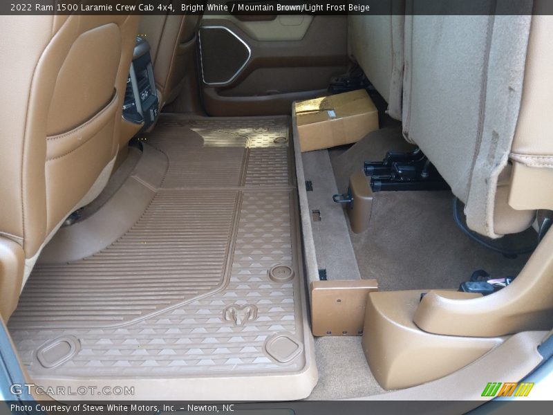 Bright White / Mountain Brown/Light Frost Beige 2022 Ram 1500 Laramie Crew Cab 4x4