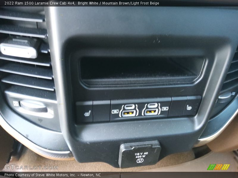 Bright White / Mountain Brown/Light Frost Beige 2022 Ram 1500 Laramie Crew Cab 4x4
