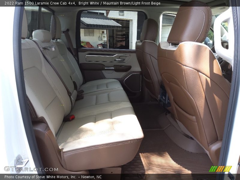 Bright White / Mountain Brown/Light Frost Beige 2022 Ram 1500 Laramie Crew Cab 4x4