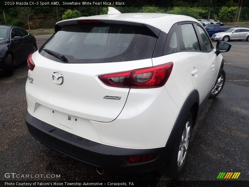 Snowflake White Pearl Mica / Black 2019 Mazda CX-3 Sport AWD