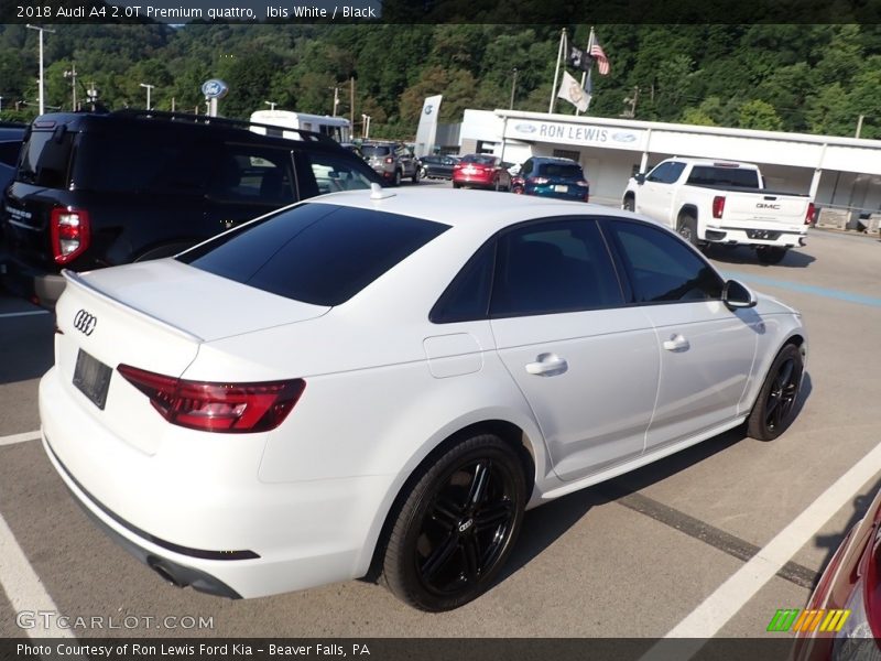 Ibis White / Black 2018 Audi A4 2.0T Premium quattro