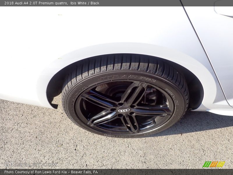 Ibis White / Black 2018 Audi A4 2.0T Premium quattro