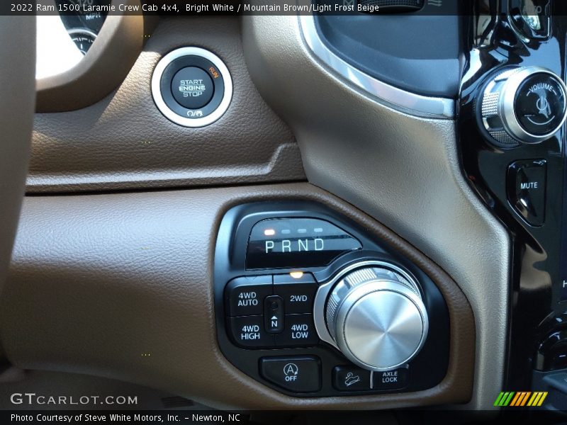 Bright White / Mountain Brown/Light Frost Beige 2022 Ram 1500 Laramie Crew Cab 4x4
