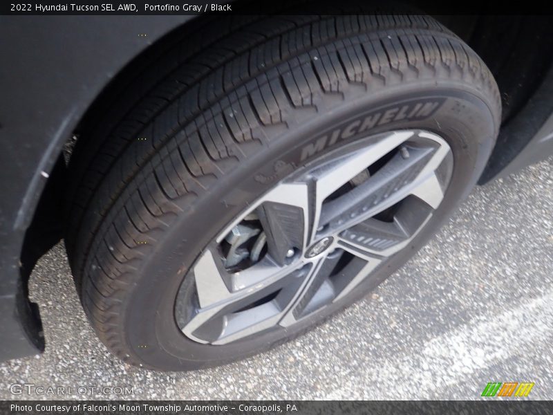 Portofino Gray / Black 2022 Hyundai Tucson SEL AWD
