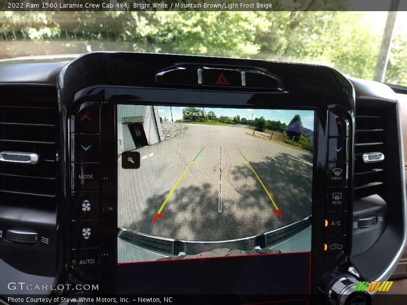 Bright White / Mountain Brown/Light Frost Beige 2022 Ram 1500 Laramie Crew Cab 4x4