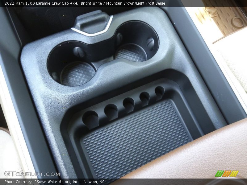 Bright White / Mountain Brown/Light Frost Beige 2022 Ram 1500 Laramie Crew Cab 4x4
