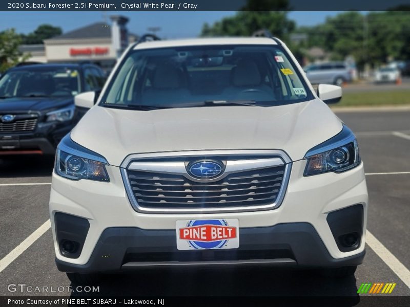 Crystal White Pearl / Gray 2020 Subaru Forester 2.5i Premium