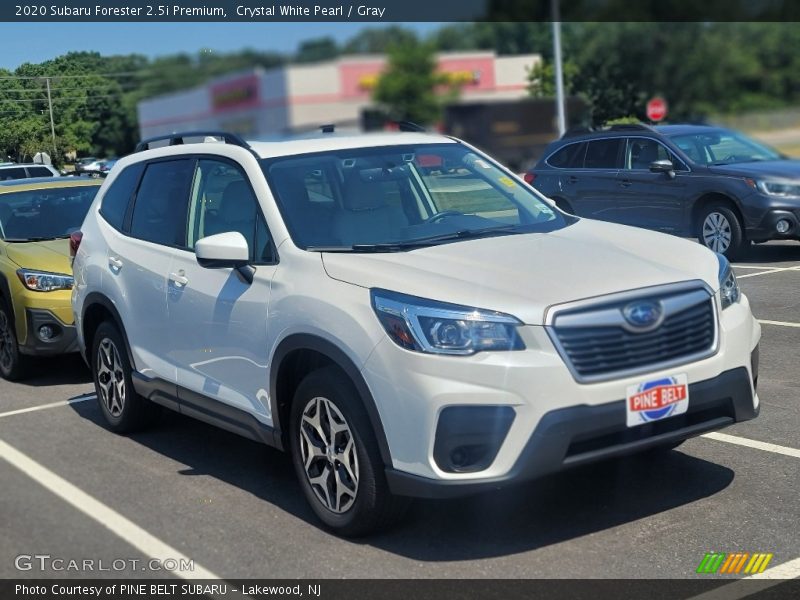 Crystal White Pearl / Gray 2020 Subaru Forester 2.5i Premium