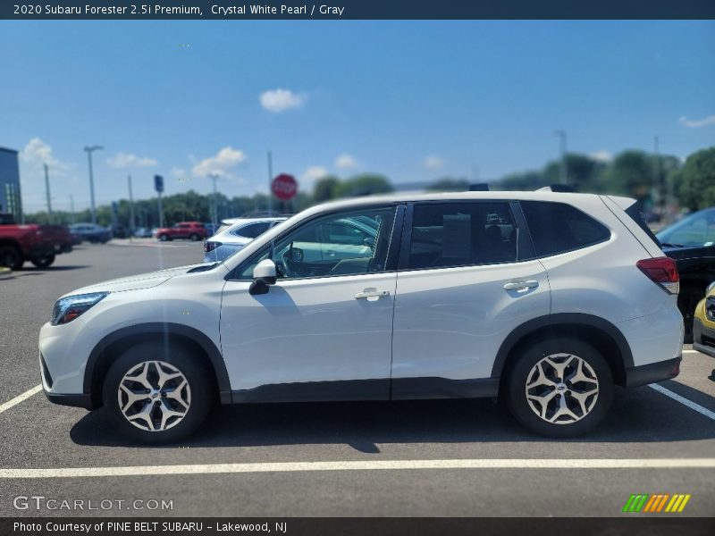 Crystal White Pearl / Gray 2020 Subaru Forester 2.5i Premium