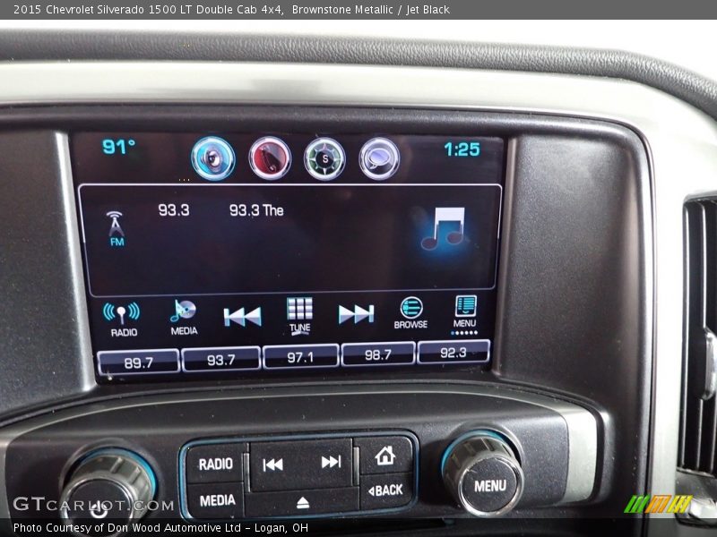 Brownstone Metallic / Jet Black 2015 Chevrolet Silverado 1500 LT Double Cab 4x4