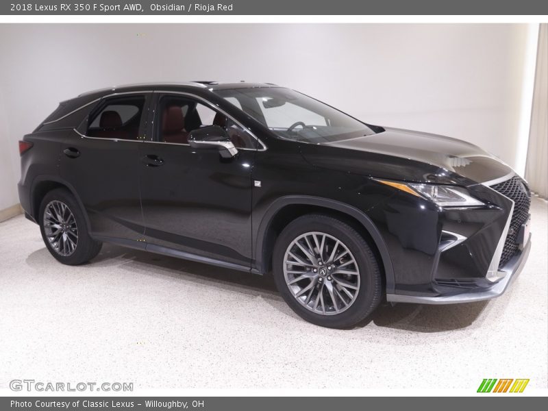 Obsidian / Rioja Red 2018 Lexus RX 350 F Sport AWD