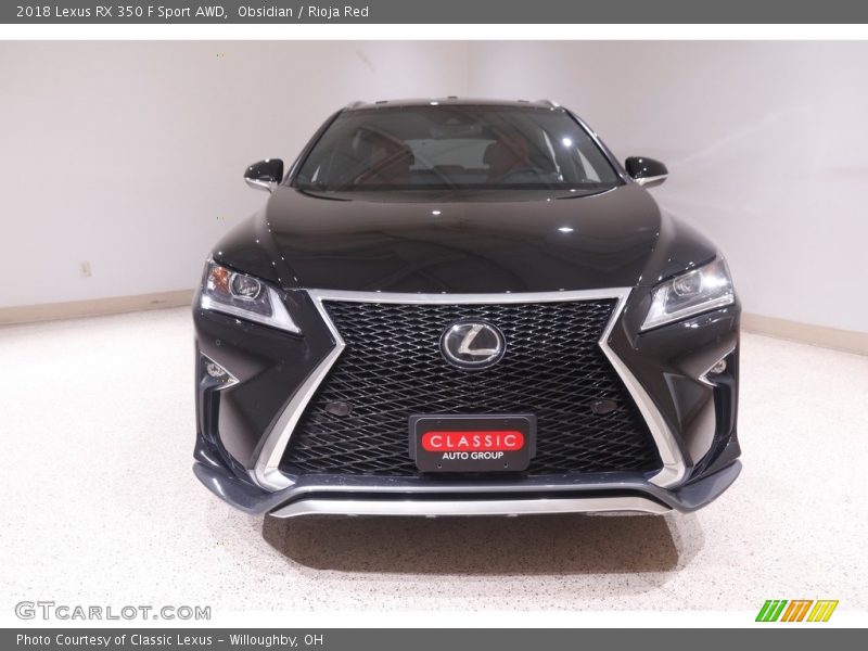 Obsidian / Rioja Red 2018 Lexus RX 350 F Sport AWD