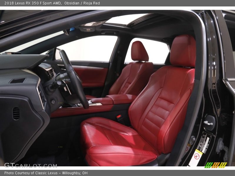 Obsidian / Rioja Red 2018 Lexus RX 350 F Sport AWD