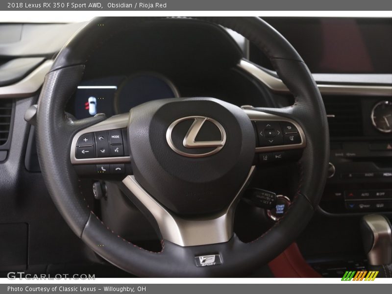 Obsidian / Rioja Red 2018 Lexus RX 350 F Sport AWD