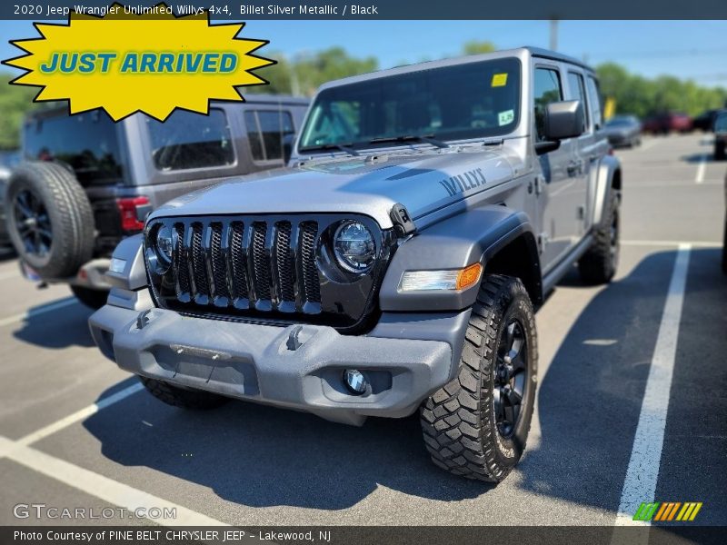 Billet Silver Metallic / Black 2020 Jeep Wrangler Unlimited Willys 4x4