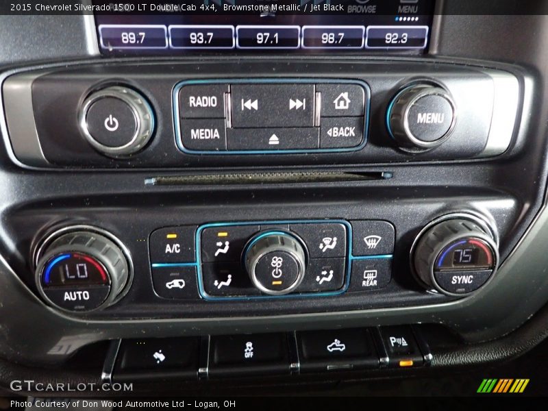 Brownstone Metallic / Jet Black 2015 Chevrolet Silverado 1500 LT Double Cab 4x4