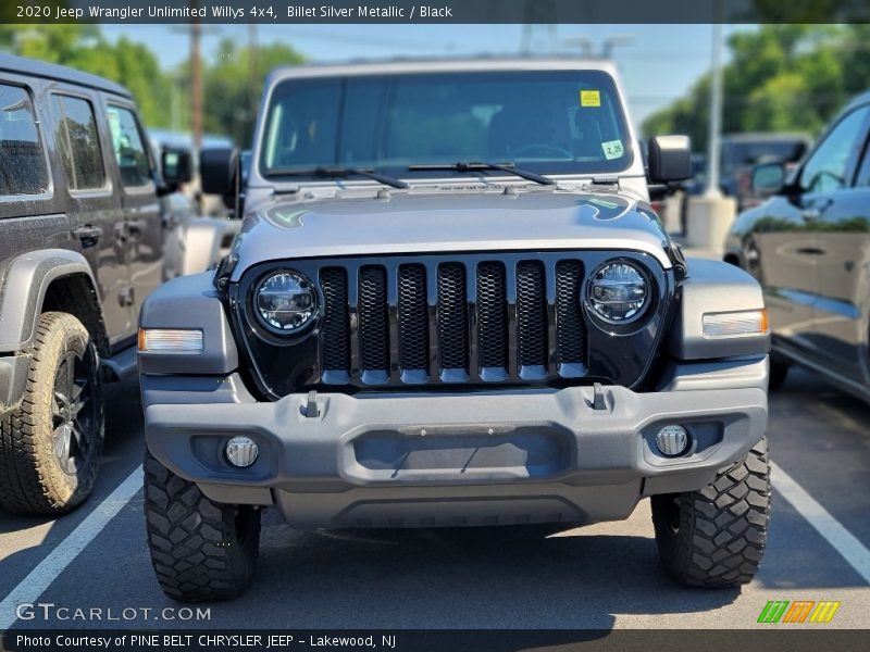 Billet Silver Metallic / Black 2020 Jeep Wrangler Unlimited Willys 4x4