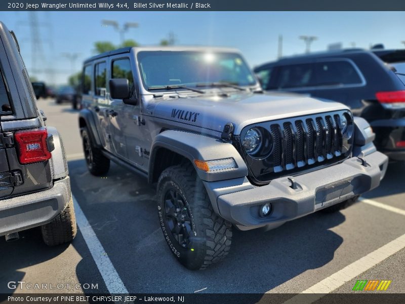 Billet Silver Metallic / Black 2020 Jeep Wrangler Unlimited Willys 4x4