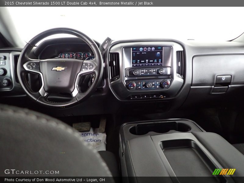 Brownstone Metallic / Jet Black 2015 Chevrolet Silverado 1500 LT Double Cab 4x4