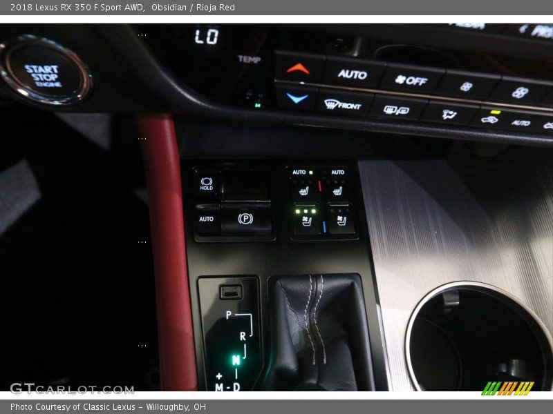 Obsidian / Rioja Red 2018 Lexus RX 350 F Sport AWD