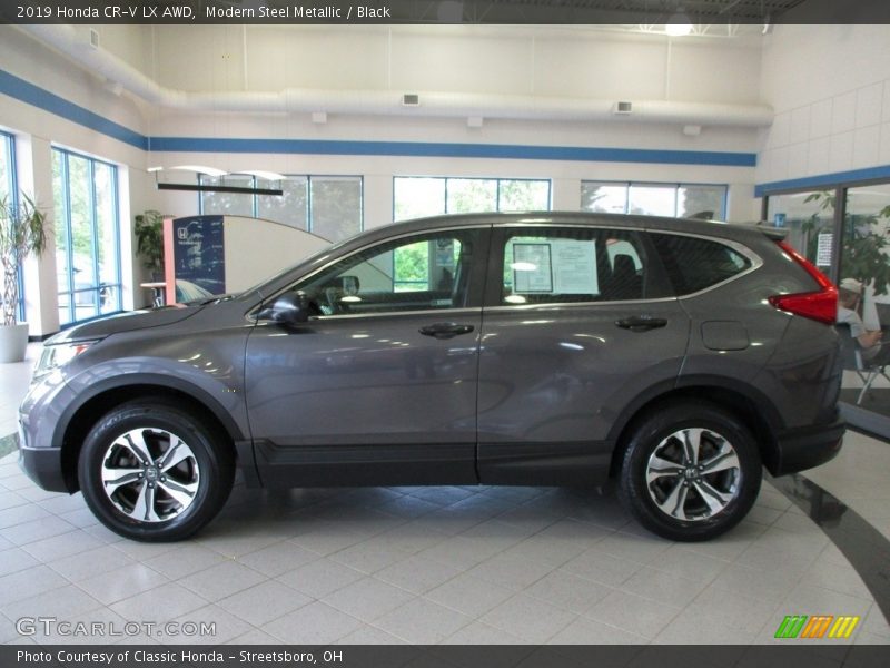 Modern Steel Metallic / Black 2019 Honda CR-V LX AWD