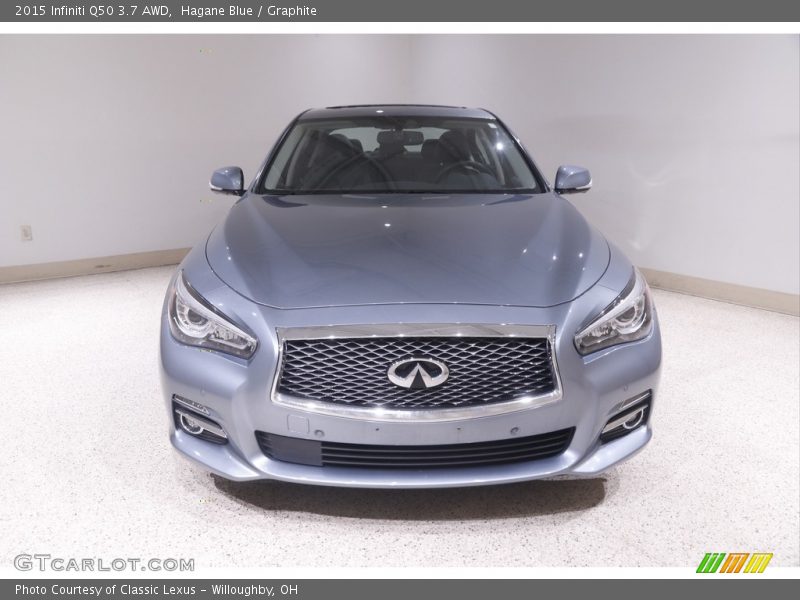 Hagane Blue / Graphite 2015 Infiniti Q50 3.7 AWD