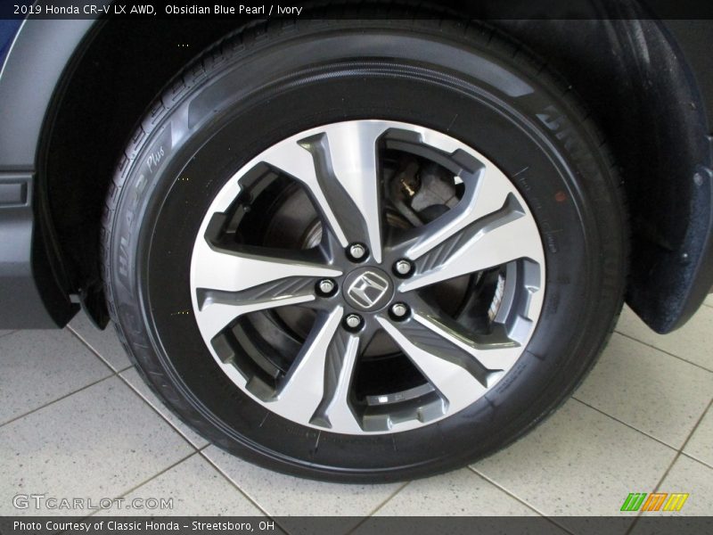 Obsidian Blue Pearl / Ivory 2019 Honda CR-V LX AWD