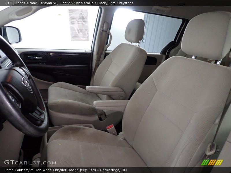 Bright Silver Metallic / Black/Light Graystone 2012 Dodge Grand Caravan SE