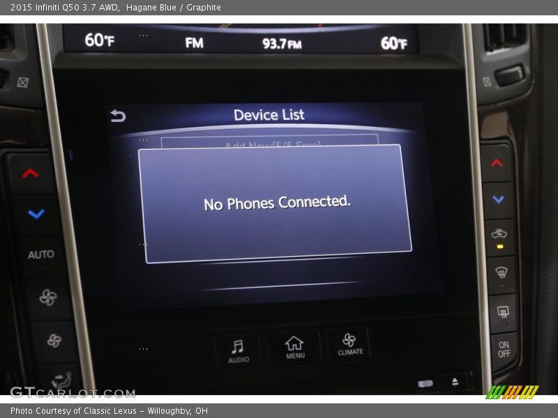 Hagane Blue / Graphite 2015 Infiniti Q50 3.7 AWD