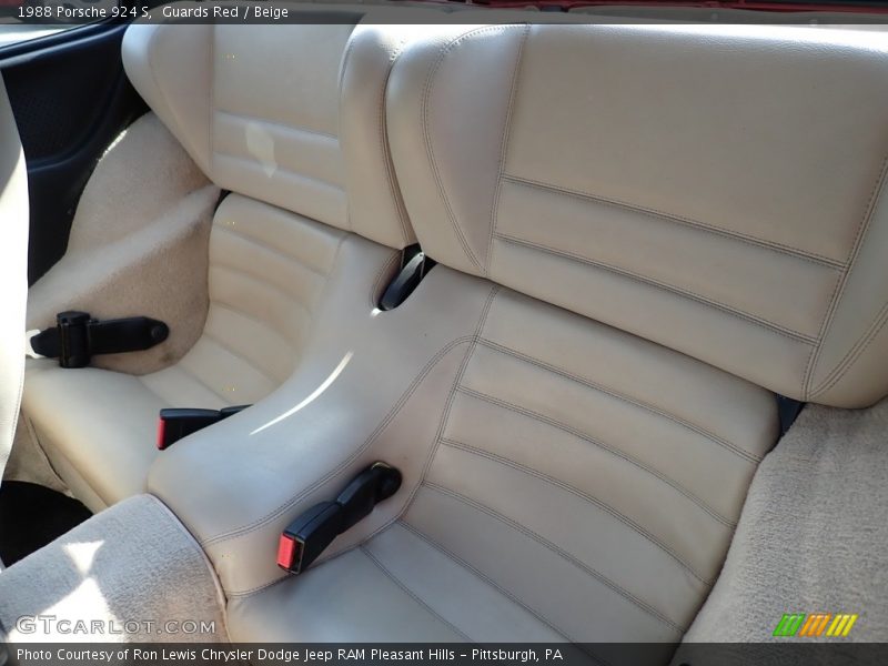 Rear Seat of 1988 924 S