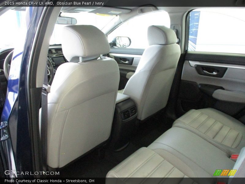 Obsidian Blue Pearl / Ivory 2019 Honda CR-V LX AWD